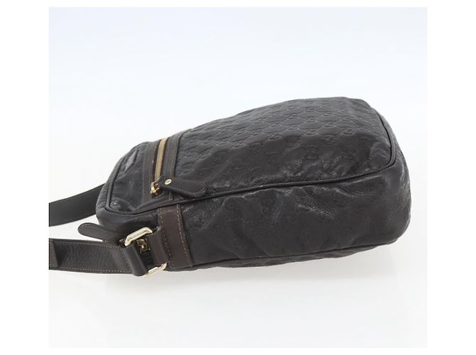 Gucci Guccissima Leder Messenger mit Frontreißverschluss mittel Braun - Ansicht 3
