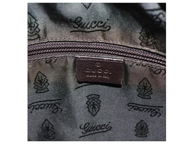 Gucci Guccissima Leder Messenger mit Frontreißverschluss mittel Braun - Ansicht 6