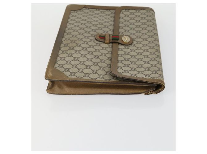 GUCCI GG Supreme Tote Bag PVC Nylon 3 Set Beige Black Auth 151624 - view 11