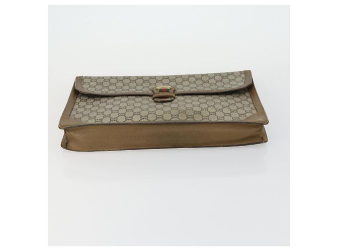 GUCCI GG Supreme Tote Bag PVC Nylon 3 Set Beige Black Auth 151624 - view 13