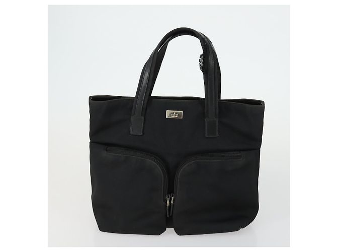 GUCCI GG Supreme Tote Bag PVC Nylon 3 Set Beige Black Auth 151624 - view 15