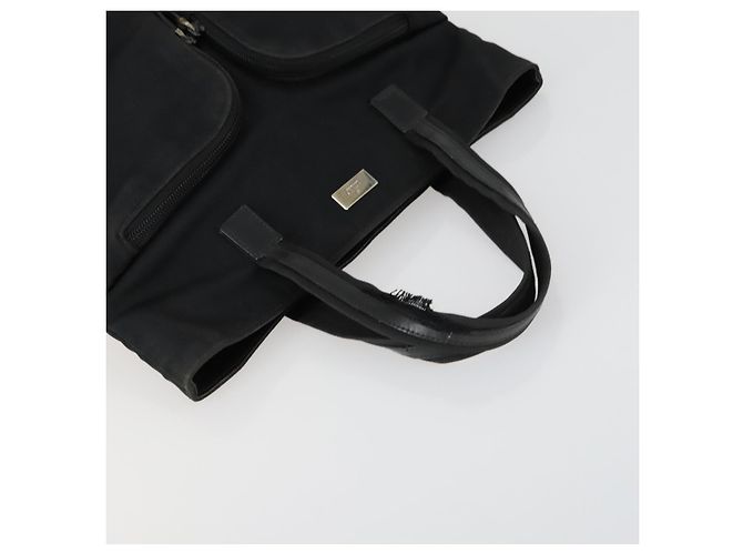 GUCCI GG Supreme Tote Bag PVC Nylon 3 Set Beige Black Auth 151624 - view 18