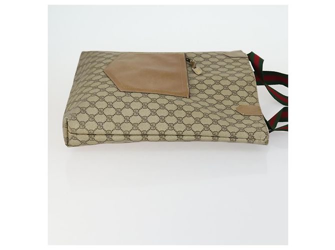 GUCCI GG Supreme Tote Bag PVC Nylon 3 Set Beige Black Auth 151624 - view 4