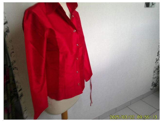 Autre Marque Chiara D'este Seidenjacke Rot - Ansicht 4