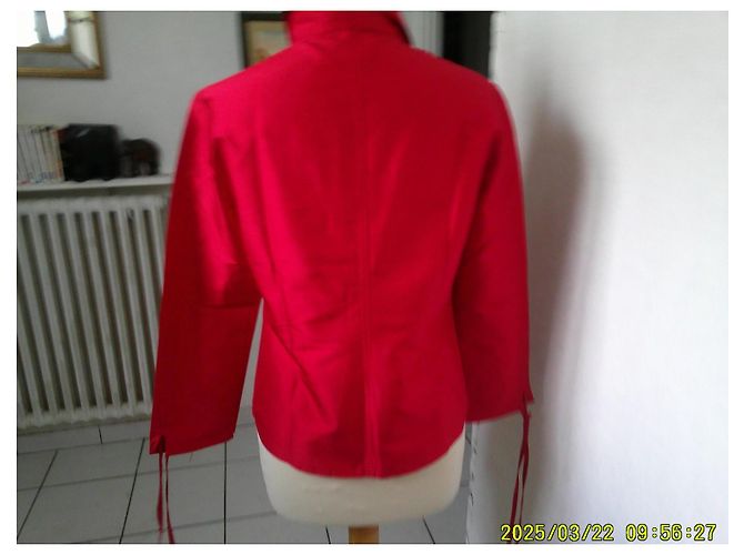 Autre Marque Chiara D'este Seidenjacke Rot - Ansicht 6
