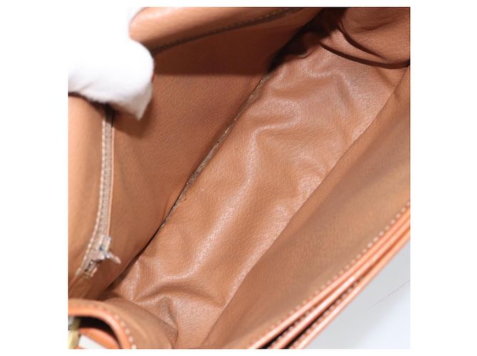 Céline Borsa a Spalla Celine Macadam in Pelle PVC Marrone - vista 5
