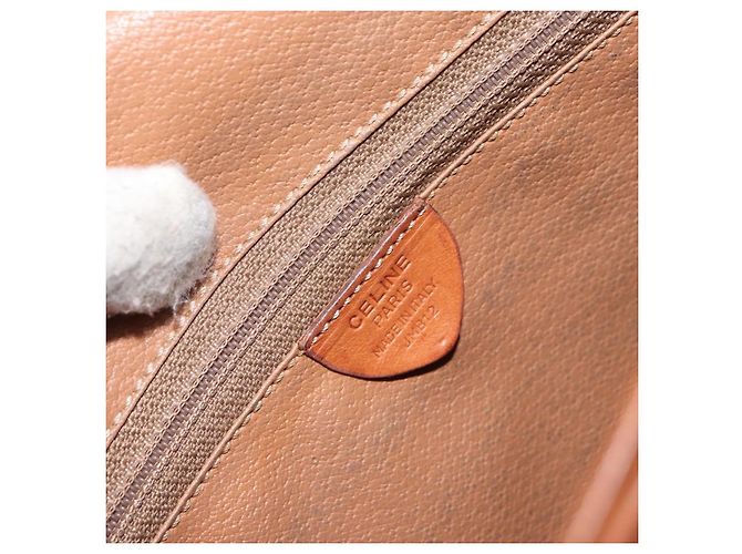 Céline Borsa a Spalla Celine Macadam in Pelle PVC Marrone - vista 6