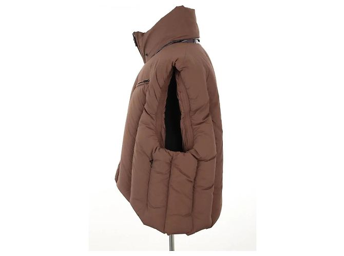 Autre Marque Brown sleeveless down jacket - view 3