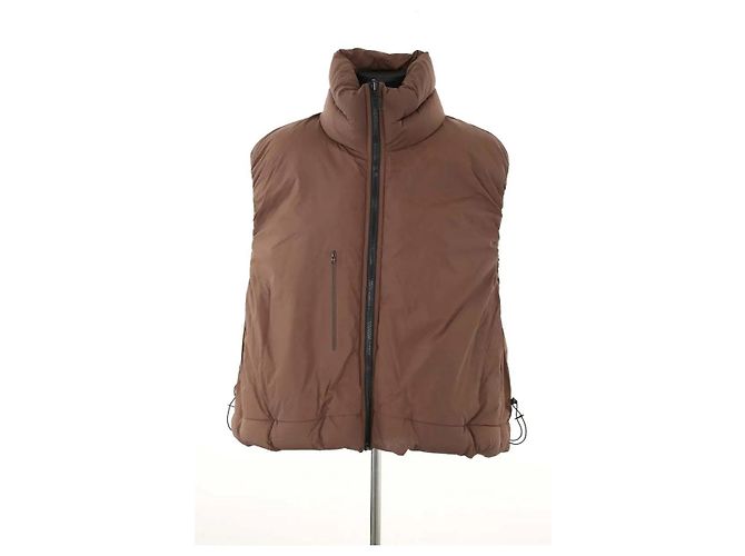 Autre Marque Brown sleeveless down jacket - view 5