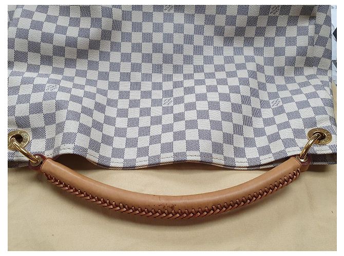 Louis Vuitton Artsy GM Tela Azur Bianco sporco - vista 10