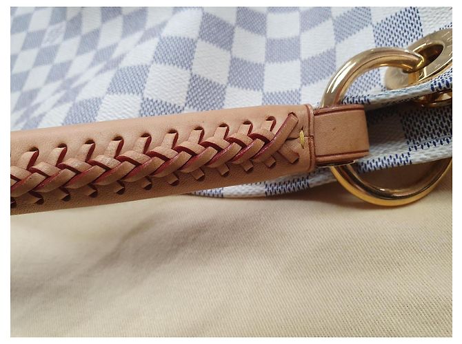 Louis Vuitton Artsy GM Tela Azur Bianco sporco - vista 12