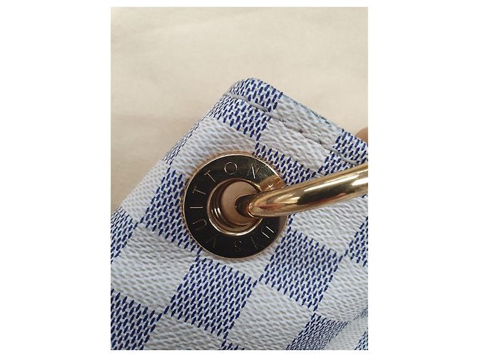 Louis Vuitton Artsy GM Tela Azur Bianco sporco - vista 14