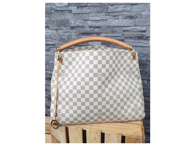 Louis Vuitton Artsy GM Tela Azur Bianco sporco - vista 2