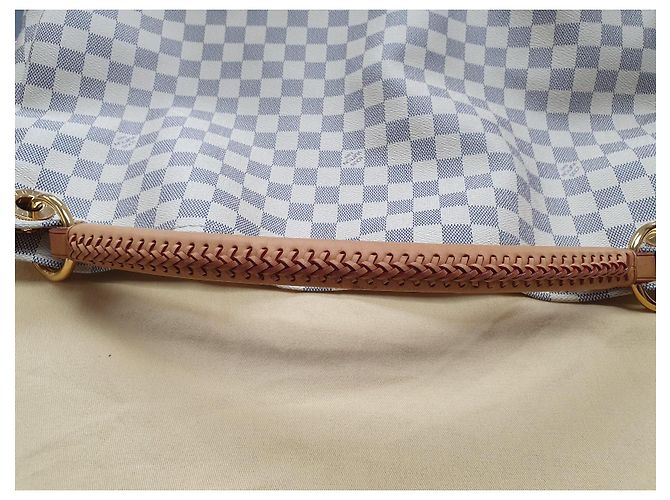 Louis Vuitton Artsy GM Tela Azur Bianco sporco - vista 4