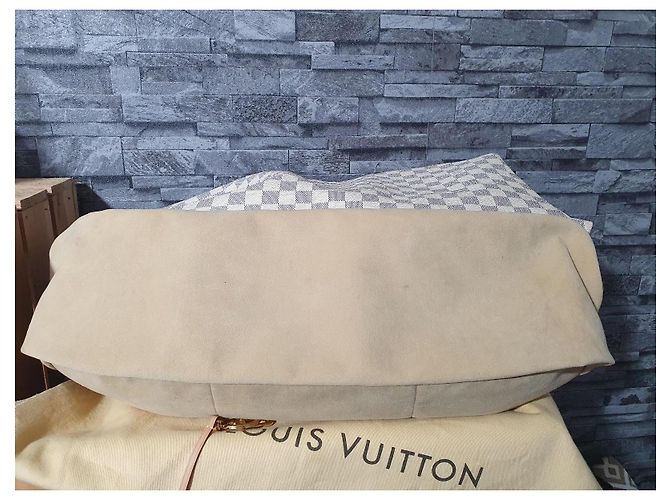 Louis Vuitton Artsy GM Tela Azur Bianco sporco - vista 6