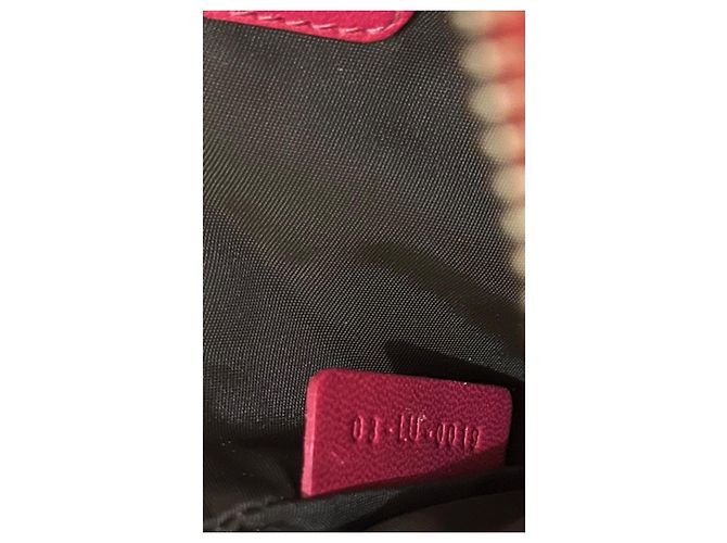 Christian Dior Mini Borsa Pouch Dior Fucsia Pelle Cannage Catena D.I.O.R Fuschia - vista 5