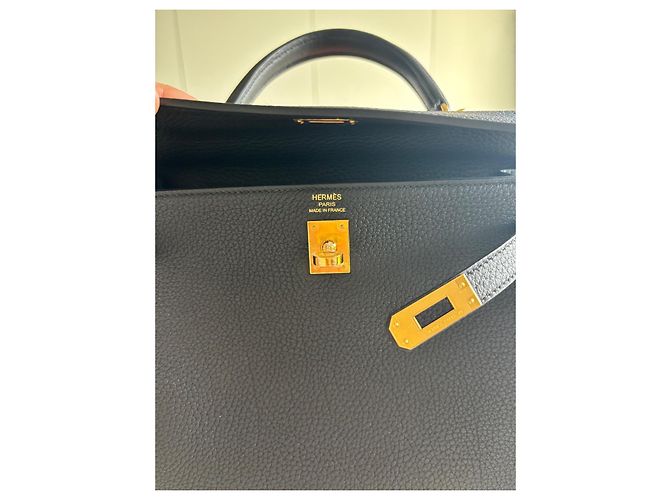 Borsa a mano Hermès Kelly 25 in pelle nera Nero - vista 10