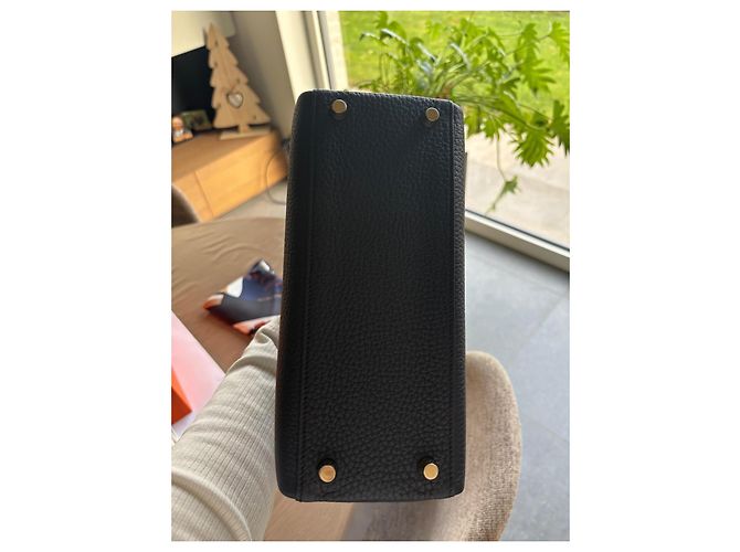 Borsa a mano Hermès Kelly 25 in pelle nera Nero - vista 4