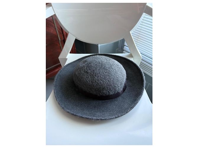Cappello Lanvin in feltro di lana grigio - vista 2