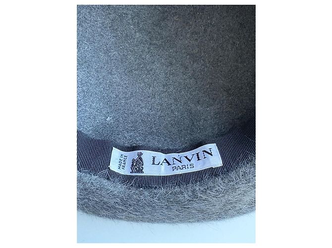 Cappello Lanvin in feltro di lana grigio - vista 4