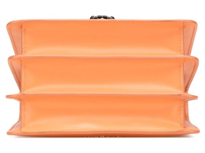 Bulgari Bolsa Bvlgari Serpenti Forever em couro laranja - vista 3