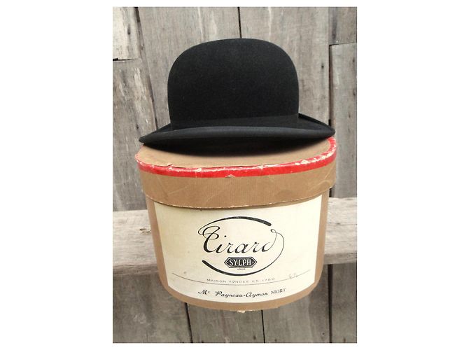 Autre Marque Cappello Bombetta Maison Tirard Nero in Feltro - vista 2