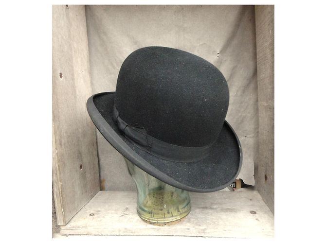 Autre Marque Cappello Bombetta Maison Tirard Nero in Feltro - vista 4