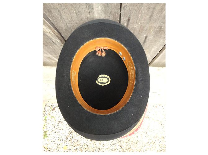 Autre Marque Cappello Bombetta Maison Tirard Nero in Feltro - vista 5