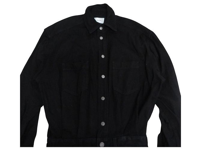 Autre Marque Vestido Mini de Denim Tamu Haikure Negro - vista 3