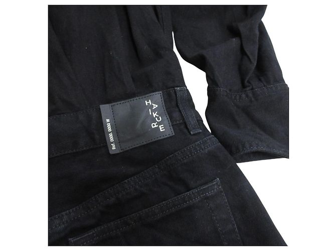 Autre Marque Vestido Mini de Denim Tamu Haikure Negro - vista 7
