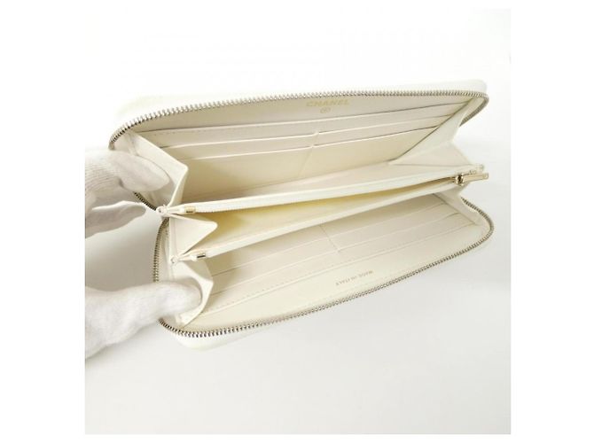Chanel Timeless Classic Line AP0242 Long Wallet White - view 8