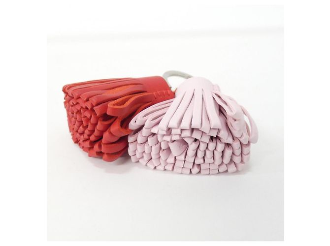 Ring Portachiavi Hermès Carmen Unodos Rosa Rosso - vista 3