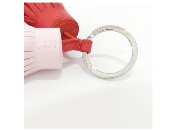 Ring Portachiavi Hermès Carmen Unodos Rosa Rosso - vista 4