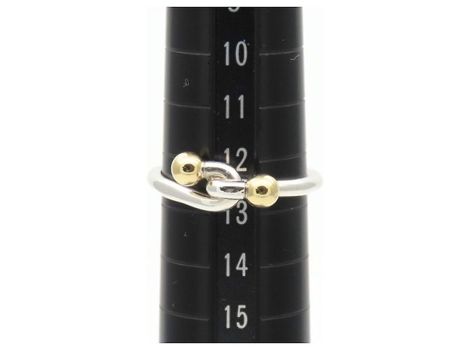 Anello Doppio Occhio Tiffany & Co. in Argento Sterlingo 925 e Oro Giallo 18K D'oro - vista 10