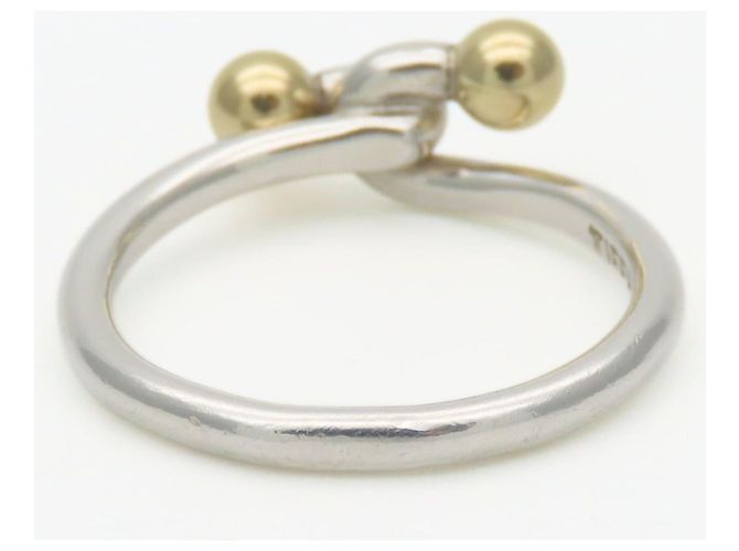Anello Doppio Occhio Tiffany & Co. in Argento Sterlingo 925 e Oro Giallo 18K D'oro - vista 4