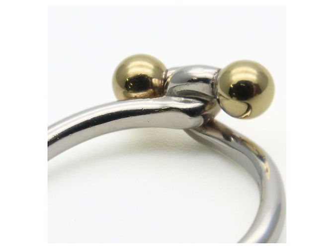 Anello Doppio Occhio Tiffany & Co. in Argento Sterlingo 925 e Oro Giallo 18K D'oro - vista 7