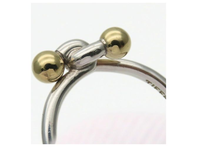 Anello Doppio Occhio Tiffany & Co. in Argento Sterlingo 925 e Oro Giallo 18K D'oro - vista 8