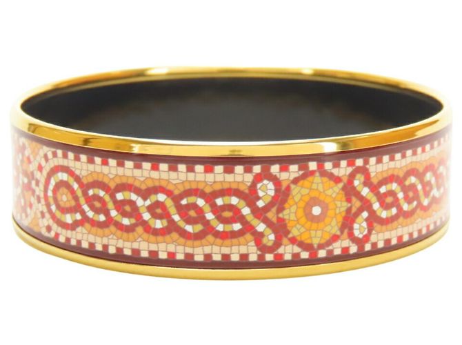Hermès GM Glaze Armreif Rot Golden - Ansicht 2