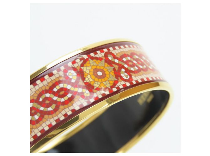 Hermès GM Glaze Armreif Rot Golden - Ansicht 4