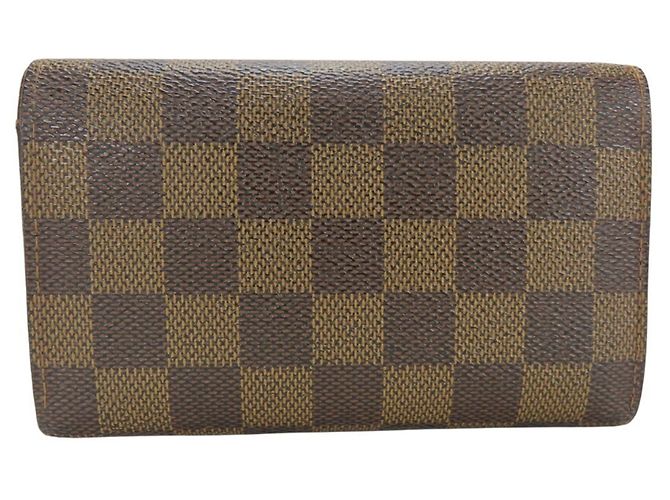 Billetera bi-fold Damier Ebene Louis Vuitton Castaño - vista 2
