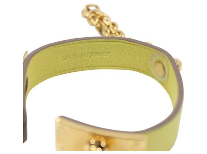 Charm per borsa Hermès Kelly Glove Holder Argento Giallo - vista 8