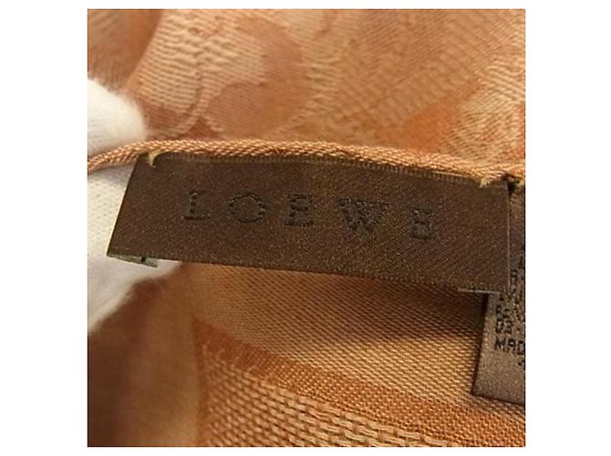 Chal de cachemira, seda y lana naranja Loewe para mujeres - vista 2