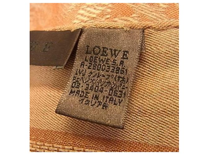 Chal de cachemira, seda y lana naranja Loewe para mujeres - vista 4