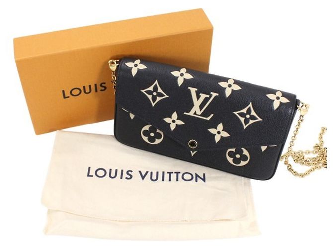 Borsa a Spalla Pochette Felicie Monogram Empreinte Louis Vuitton Nero Multicolore Beige - vista 13