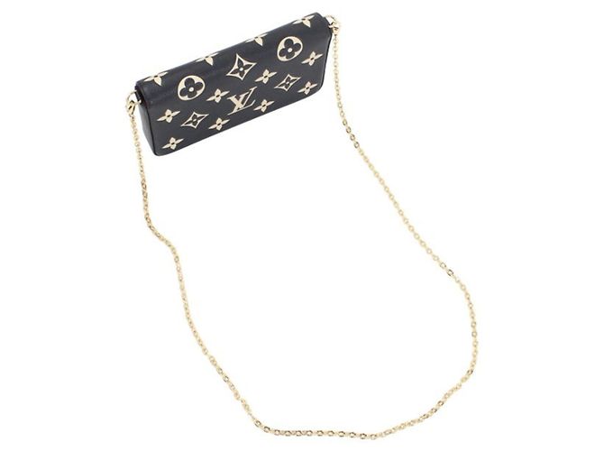 Borsa a Spalla Pochette Felicie Monogram Empreinte Louis Vuitton Nero Multicolore Beige - vista 2