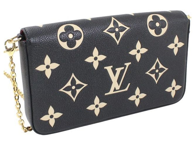 Borsa a Spalla Pochette Felicie Monogram Empreinte Louis Vuitton Nero Multicolore Beige - vista 3
