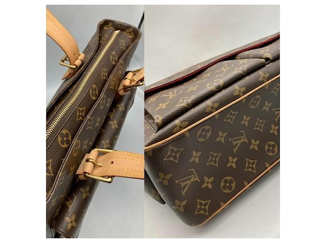 Borsa Louis Vuitton Monogram Multiply Cite Marrone - vista 4