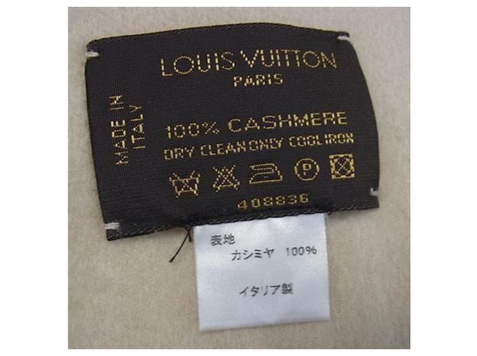 Stola in cashmere Louis Vuitton Beige Crudo - vista 2