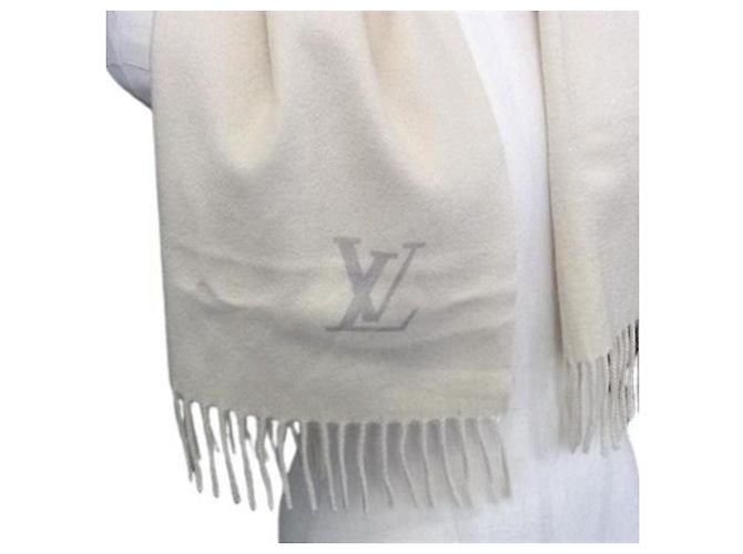 Stola in cashmere Louis Vuitton Beige Crudo - vista 3
