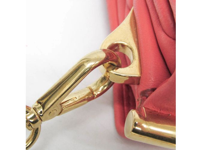 Pochette a catena Miu Miu Rosso - vista 11